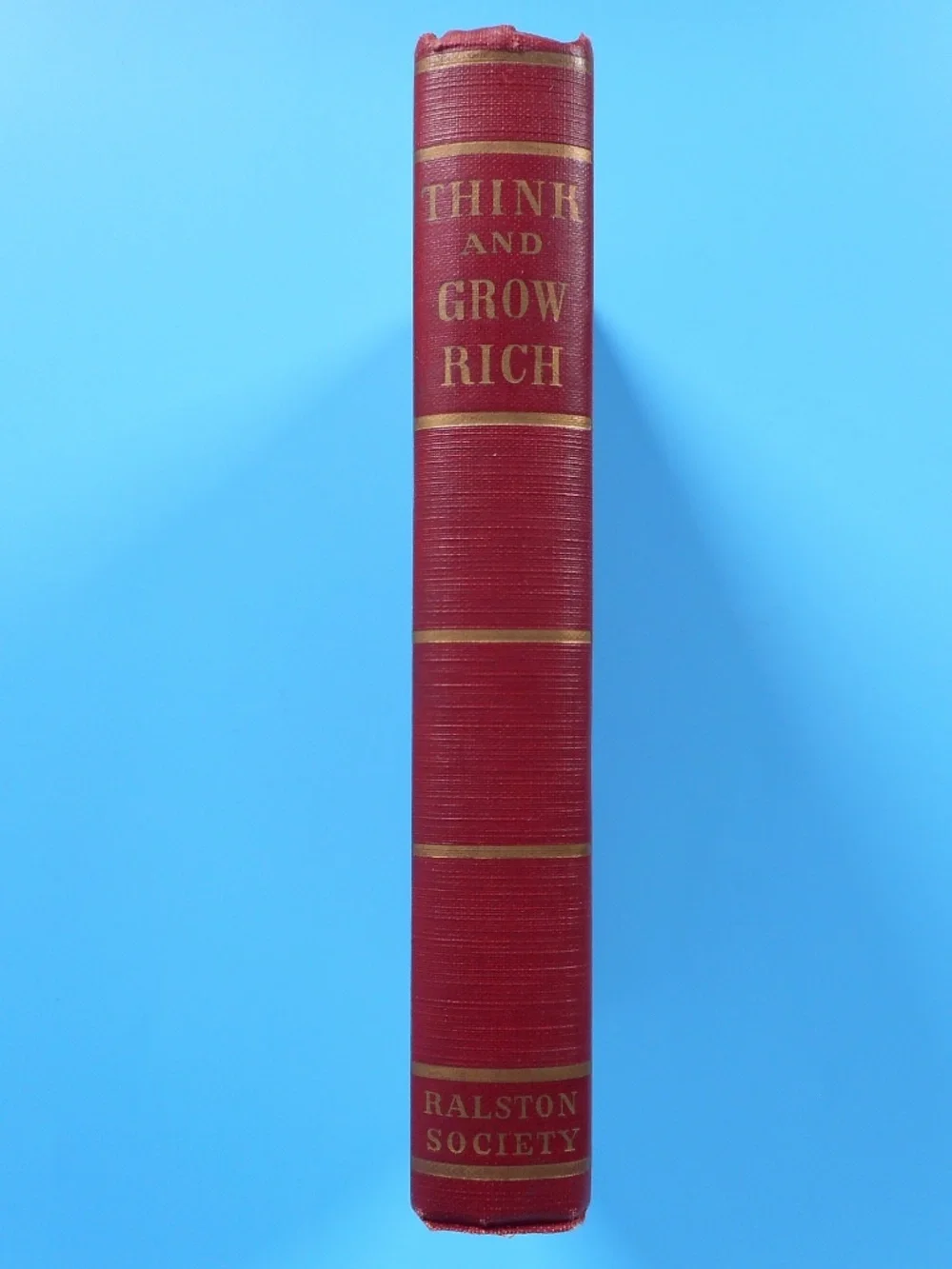 VTG 1945 Think & Grow Rich Red HC Napoleon Hill Ralston Society Andrew Carnegie